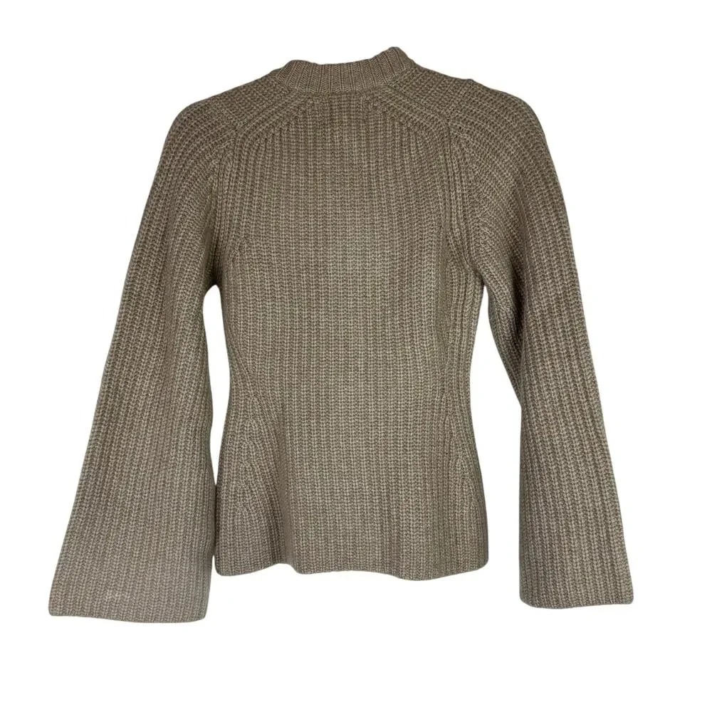 LOULOU STUDIO Rasa 100% Cashmere Cardigan XS Beige Knit Parisian Minimalist RARE